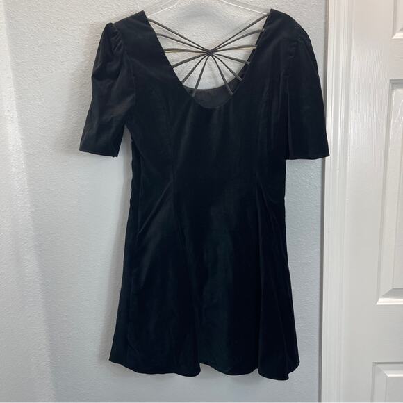The Kooples Velvet Short Black Dress - Picture 15 of 16